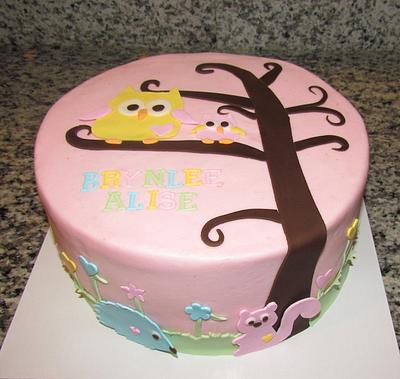 Woodland Baby Shower Cake - Cake by Jaybugs_Sweet_Shop