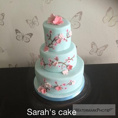 Cherry Blossom Cake - Cake by Sarah's cakes