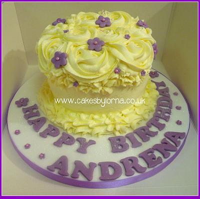 Simple Buttercream Cake - Cake by Cakes by Lorna