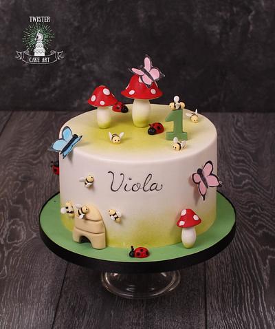 1st birthday cake - Cake by Twister Cake Art