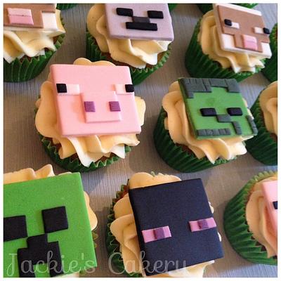 Minecraft Cupcakes - Cake by Jackie's Cakery 