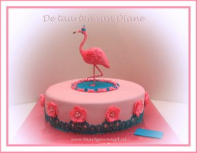 Flamingo - Cake by Diane75