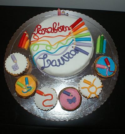 A rainbow cake - Cake by Lia Russo