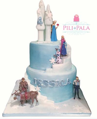 Icy frozen castle cake - Cake by Hannah Thomas