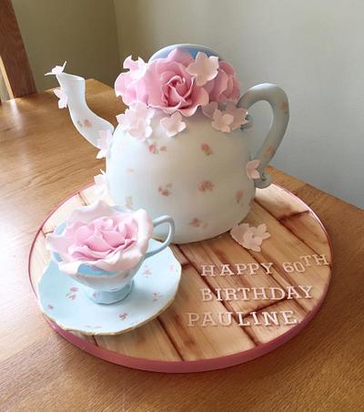 Teapot Cake - Cake by Claire Lawrence