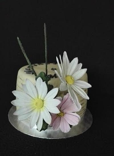 Daisies and cosmos - Cake by Anka
