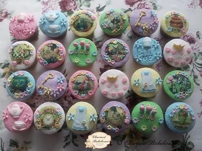 Vintage Alice in Wonderland Cupcakes - Cake by Charmed Bakehouse