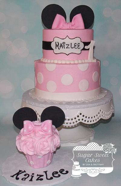 Minnie Mouse 1st Bday - Cake by Sugar Sweet Cakes