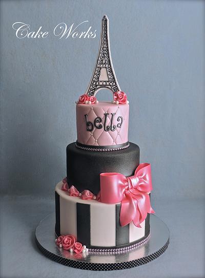 Paris Themed Birthday - Cake by Alisa Seidling