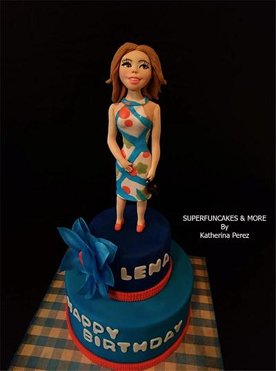 Blue - custom woman - Cake by Super Fun Cakes & More (Katherina Perez)