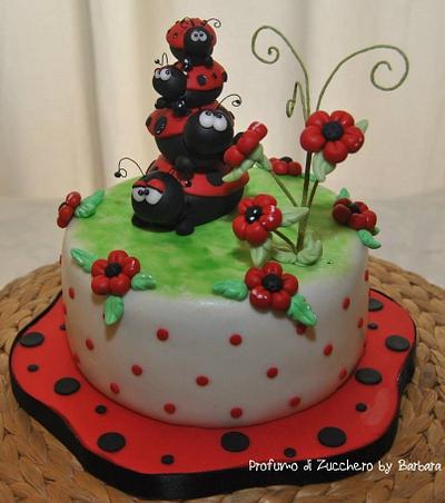 Ladybugs climbing - Cake by Barbara Mazzotta