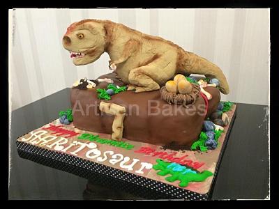 Dinosaur Cake - Cake by Artisan Bakes