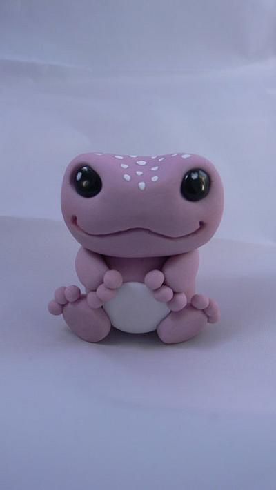 Baby frog cake topper - Cake by For the love of cake (Laylah Moore)