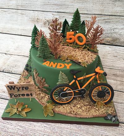 Mountain Bike Cake - Cake by Lorraine Yarnold