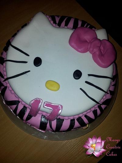 Hello Kitty  - Cake by Mary Yogeswaran