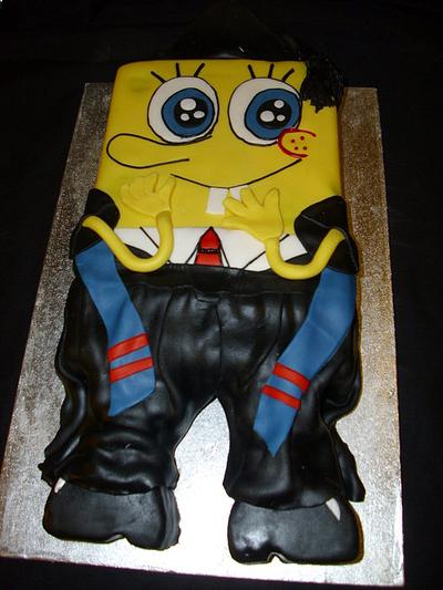 Intellectual Spongebob - Cake by allisuzy29