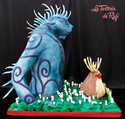 Princess Mononoke: Nightwalker/Spirit of the forest (Studio ghibli cake collaboration) - Cake by Rafaela Carrasco (La Tartería de Rafi)