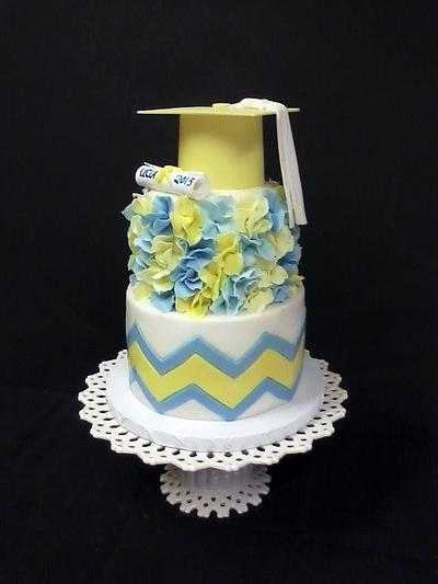 Nicole's UCLA Graduation Cake - Cake by Cheryl's Creative Cakery