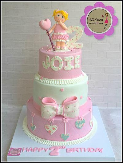 birthday cake, cute girl - Cake by NS Sweet