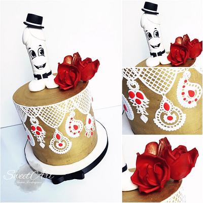 Elegant cake ;) - Cake by SWEET ART Anna Rodrigues
