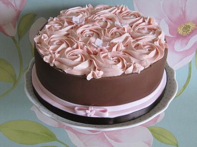 Chocolate and Roses  - Cake by Just Because CaKes