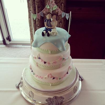 summer fete wedding cake - Cake by Lisa Wheatcroft