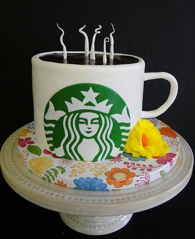 Starbucks Mug - Cake by Connie Adkins