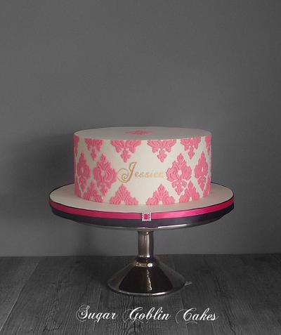 Birthday Onlay Cake - Cake by LJay -Sugar Goblin Cakes