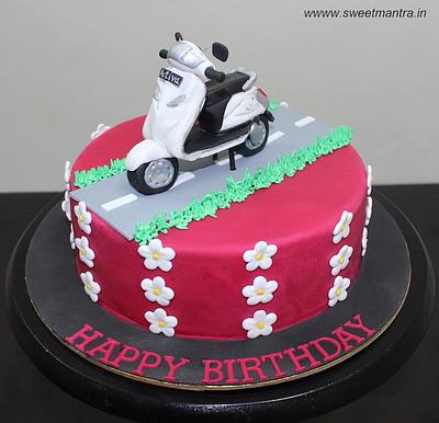 Scooty cake - Cake by Sweet Mantra Homemade Customized Cakes Pune