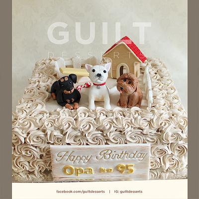Grandpa <3 Dogs - Cake by Guilt Desserts