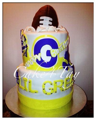 LSU Football Cake - Cake by Angel Chang