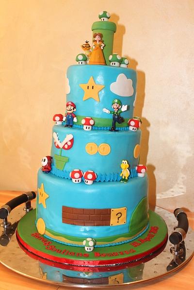 Super Mario Wedding Cake - Cake by Laura Jabri