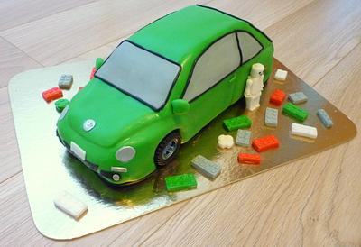 Green car  - Cake by Janka
