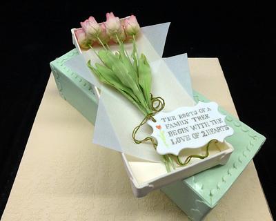 Flower box anniversary cake - Cake by Galatia