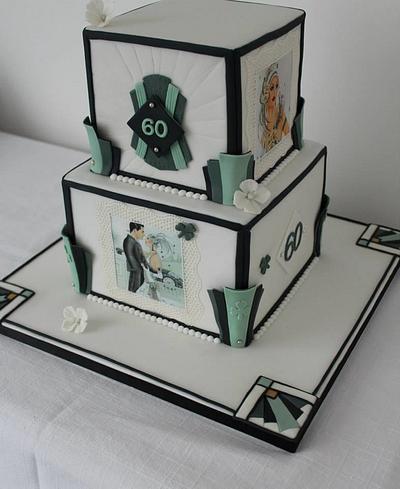 Art Deco - Cake by Mrs Millie's