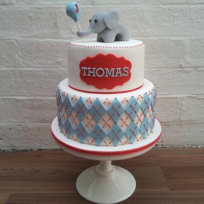 Stitched Elephant - Cake by Sugar Bee Cakes