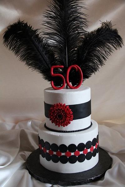 Maureen's 50th - Cake by SweetdesignsbyJesica