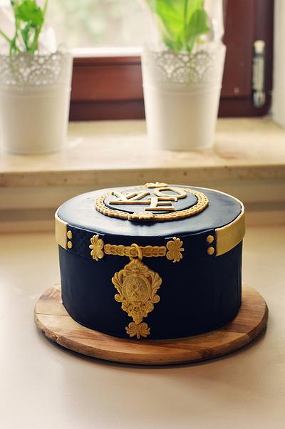 Louis Vuitton Gift Box - Decorated Cake by Tracy's Custom - CakesDecor