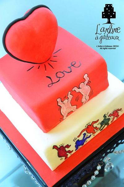 Love pop art - Cake by L'Arbre à Gâteaux