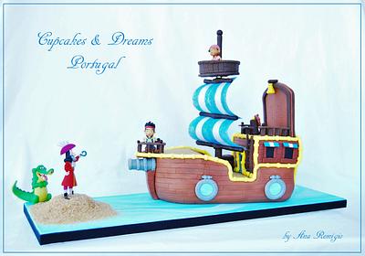 JAKE AND THE NEVER LAND PIRATES - Cake by Ana Remígio - CUPCAKES & DREAMS Portugal