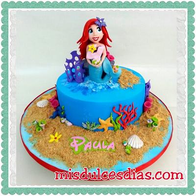 Ariel littlemermaid - Cake by ROCIO ( Mis dulces dias )