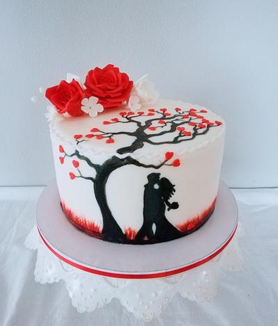 Wedding hearts - Cake by alenascakes