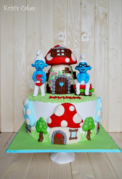 Cake Smurf - Cake by KRISICAKES