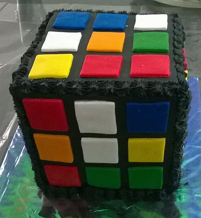 Rubik's Cube Cake - Cake by Arte Pastel Repostería y Pastelería