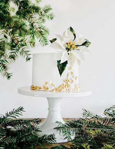 Christmas Poinsettia cake  - Cake by Lina Veber 