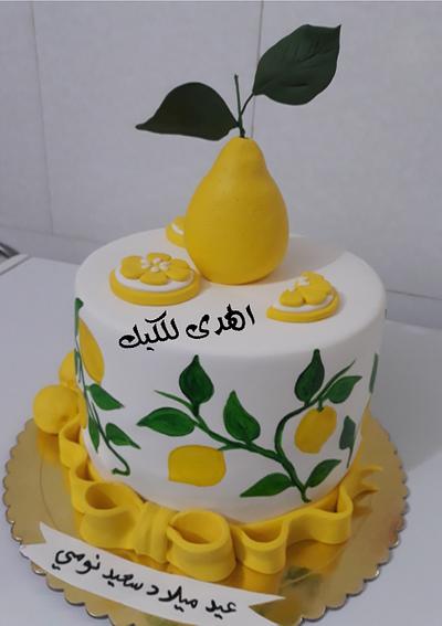 كعكة الليمون - Cake by Alhudacake 