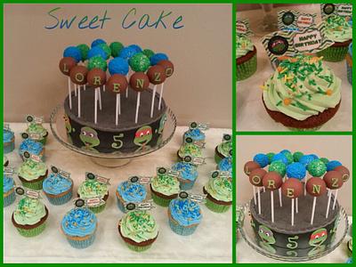 Ninja turtles - Cake by sweetcakemg