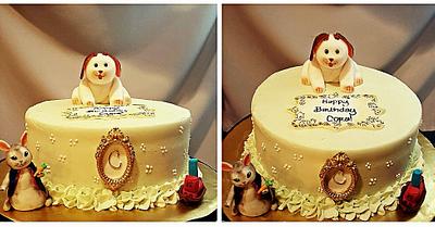 Little Golden Books Cake - Cake by Shannon @ Kitchen Witch Chronicles 