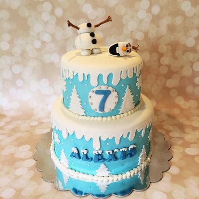 Do you wanna build a snowman? - Cake by Sweet cakes by Jessica 