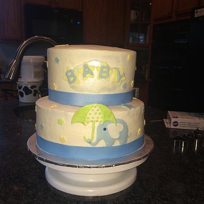 Baby shower cake - Cake by Laura Willey